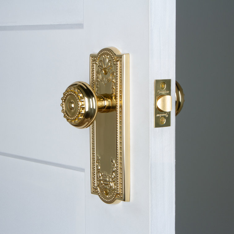 Grandeur Parthenon Plate Privacy with Parthenon Door Knob