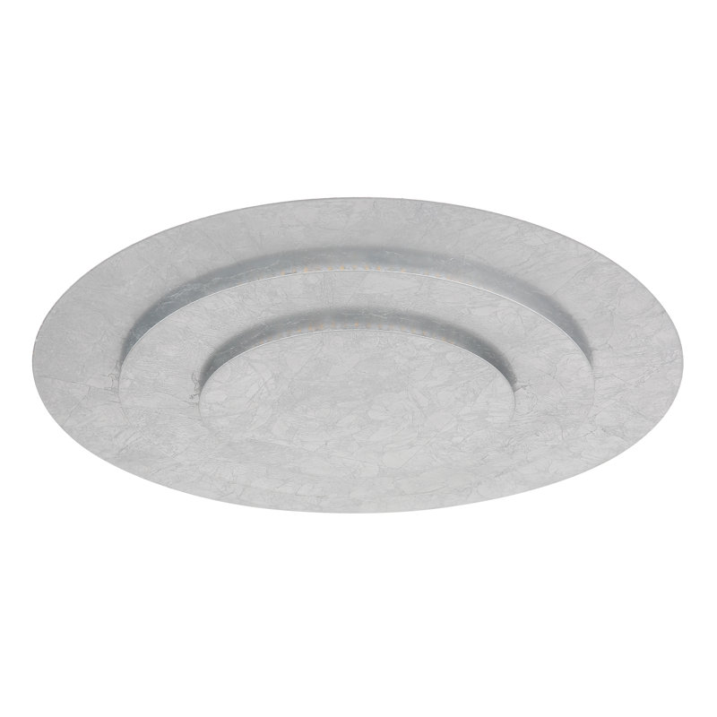 Crissie LED Flush Mount, Silver, Silver