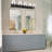 5-Light Bathroom Vanity Lights Over Mirror, Black Bathroom Vanity Light, Wall Sconce Light with Clear Glass, for Bedroom, Living Room.-2060642304