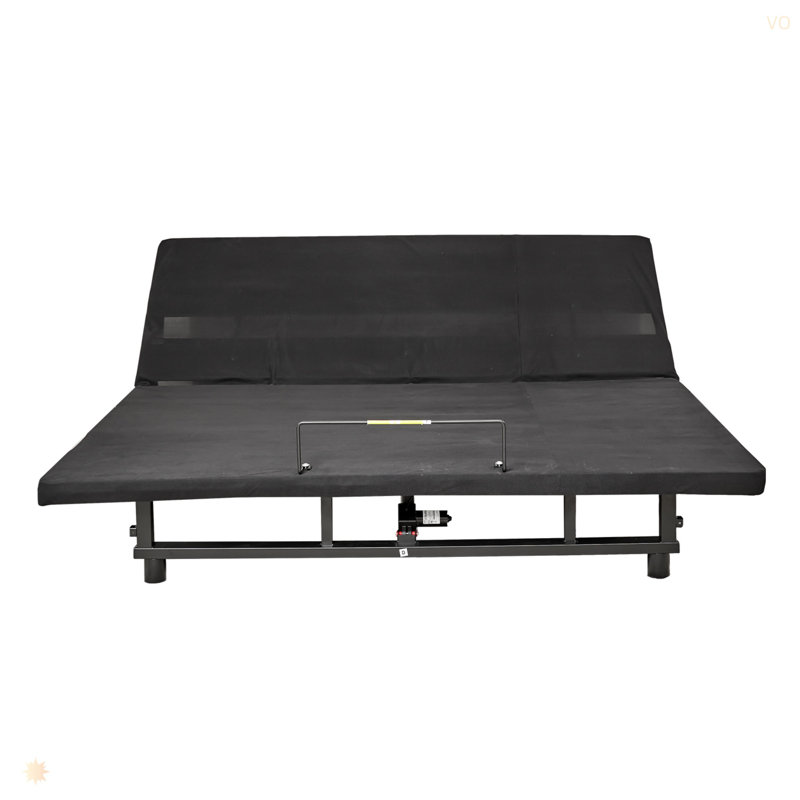 Base de lit réglable avec tête et pied inclinés, moteur silencieux, zéro gravité, Grand lit
