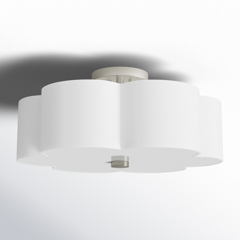Plafonnier semi-encastré 3 lumières Vino, H 8,5 po x l 18 po x P 18 po