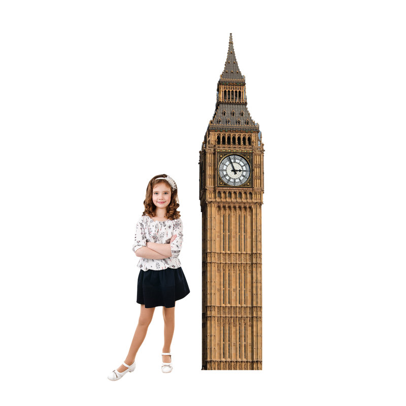 88'' Big Ben Clock Tower Cardboard Standup