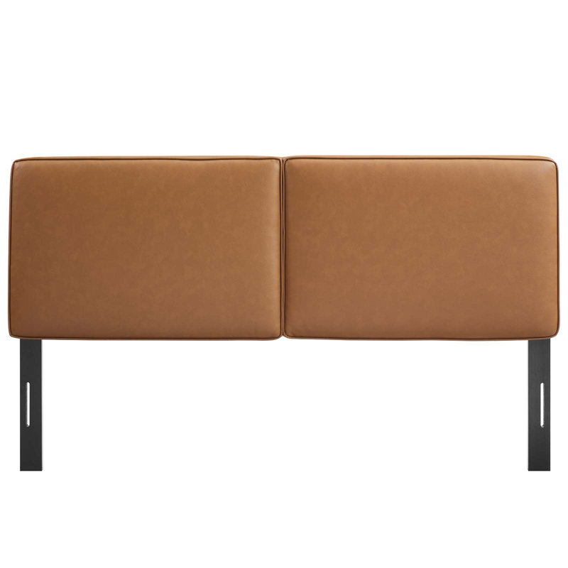 Lindee Upholstered Faux Leather Headboard, King