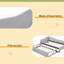 Lit de jour simple tapissier en L rembourré en forme de L avec lit gigogne-648633825