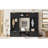 Storage-focused 4-in-1 detachable hall tree coat rack, black-toned particle board and MDF freestanding entryway shoe bench with 7 hooks