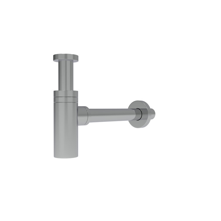 Modern Extendable Round Bottle P Trap with 1.5" Drain Opening