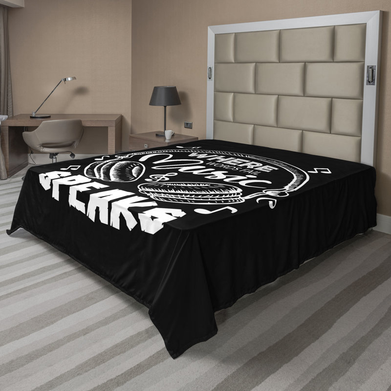 Drap plat Ambesonne, Drap plat pour très grand lit californien