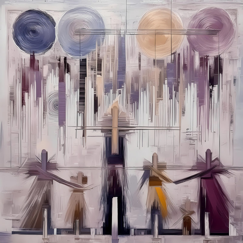 Threads Of Existence, 42" H x 42" W