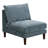 6 Modular Living Room Setup: 4 Armless Chairs, 2 Ottomans In Grayish Mineral Sectional Fashionable 6Pcs Assembly:-1660501056