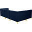 Enson Velvet L-Shaped Sectional Reversible-1962870313