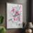 Posy Blooms III Framed Print - Solid Wood-464684401