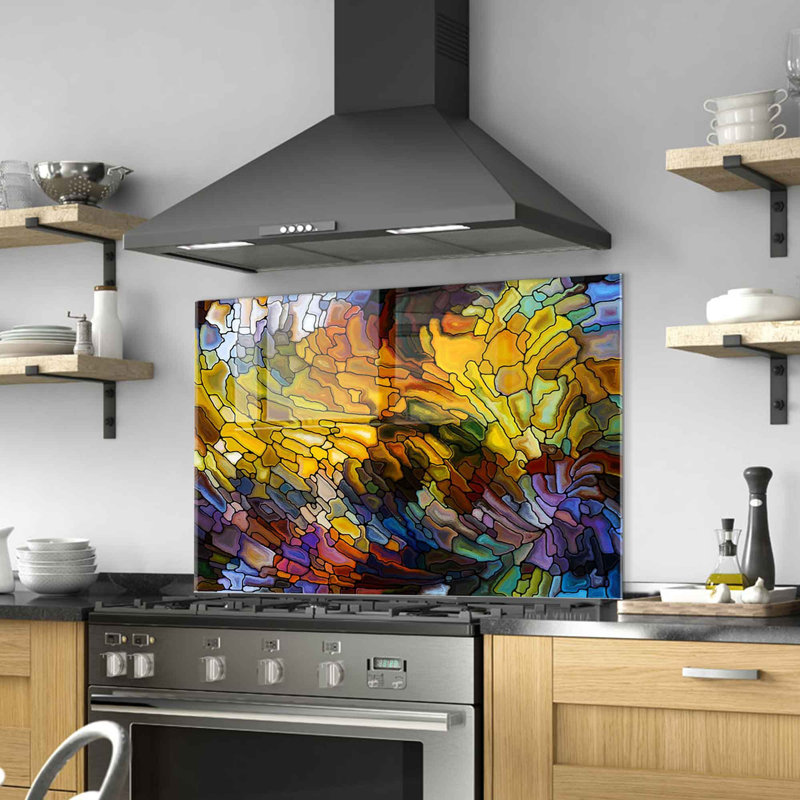 Stunning Tempered Glass Wall Art Painting, 27.6 x 39.4 inches | 100% Tempered Glass, Thickness: 0.16 inches | Elegant Home Decor for Living Room or Office, Durable & Easy to Clean, Perfect Gift Idea