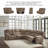 Jaydene 4 - Piece Vegan Leather Power Reclining Sectional-90630283