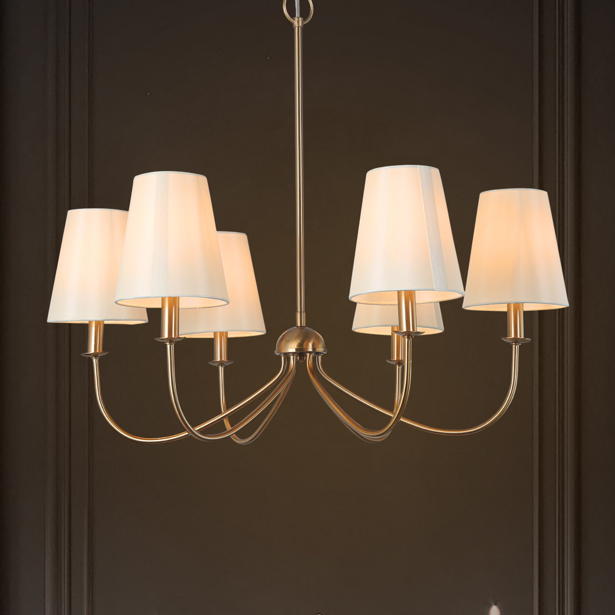 Abbiney 6 - Light Shaded Classic Chandelier