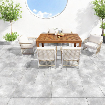 Patio Dining Sets, 67 Inch Acacia Wood Modern Rattan Set For Backyard