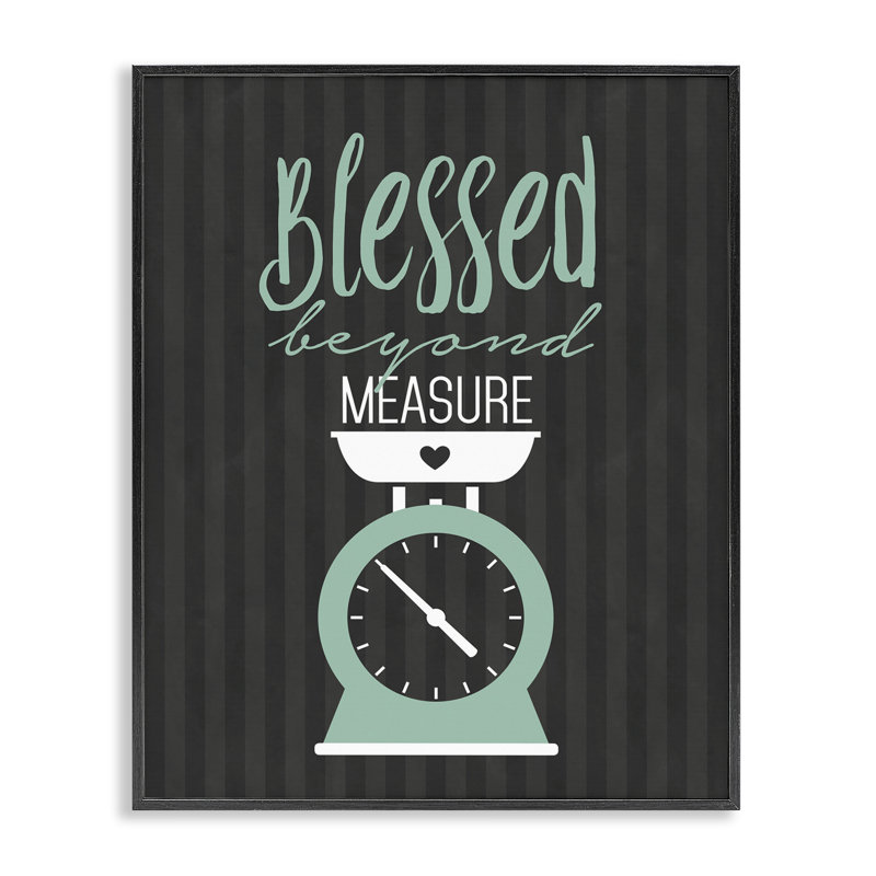 Giclée encadrée Blessed Beyond Mesure, H 30 po x l 24 po, Giclée encadrée noir minuit