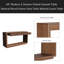 Table d'appoint 60 po 2 tiroirs cannelés 60 po-1236340838