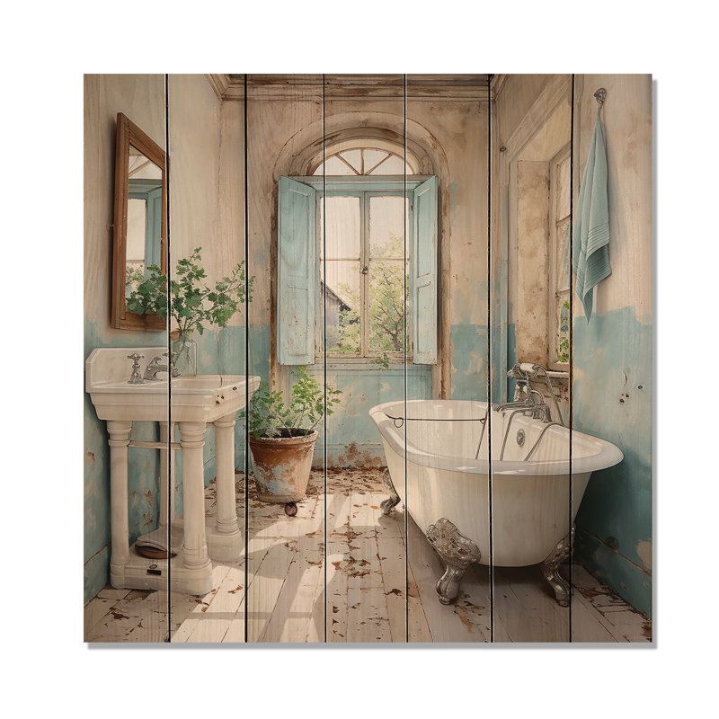 Bhawanti Farmhouse Charm I sur bois, H 15 po x l 15 po x P 0,78 po