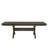 67-95 Inch Extendable Dining Table, Crossed Trestle Base, Rustic Brown