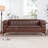 Modern Square Arm 3-Seater Sofa With Detachable Cushion And Stylish Design
