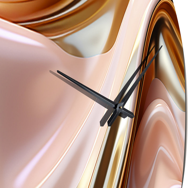 Horloge murale rose et or, Petit
