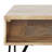 Hunter 36"W Solid Mango Wood and Metal Industrial Small Lift Top Coffee Table with Hidden Storage, 2 Cubbies and Hairpin Legs-399234171-368800579