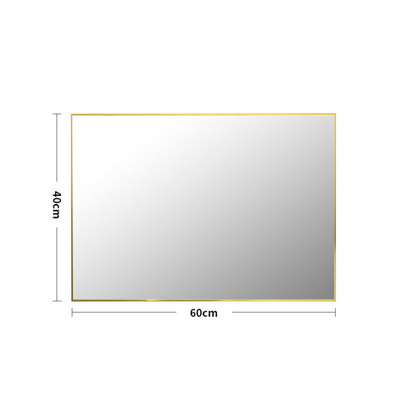 Alisiana Metal Flat Wall Mirror