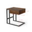 Table de bout avec rangement caché Wyonnia