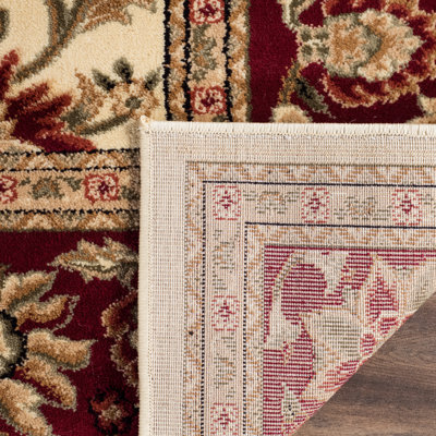 Lyndhurst Oriental Area Rug In Ivory / Red