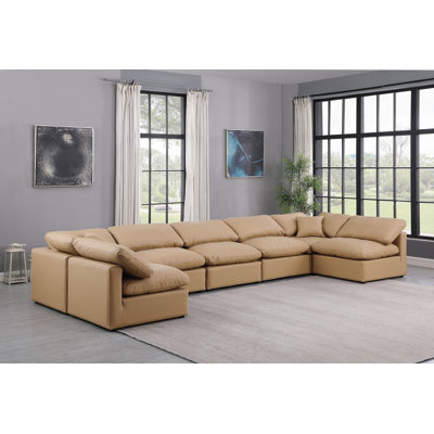 Canapé modulaire en similicuir 7 pièces Itala