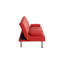 Canapé-lit pliant double en cuir rouge 67 pouces avec table basse pour bureau