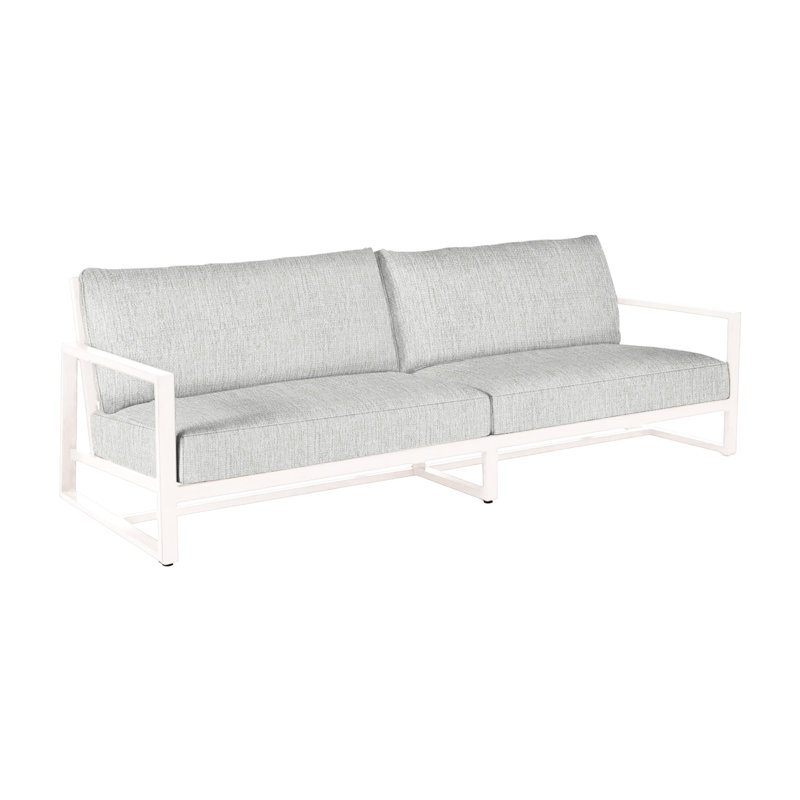 Avondale Aluminum Sofa - Chalk, No Welt, Chalk, Bali Pearl