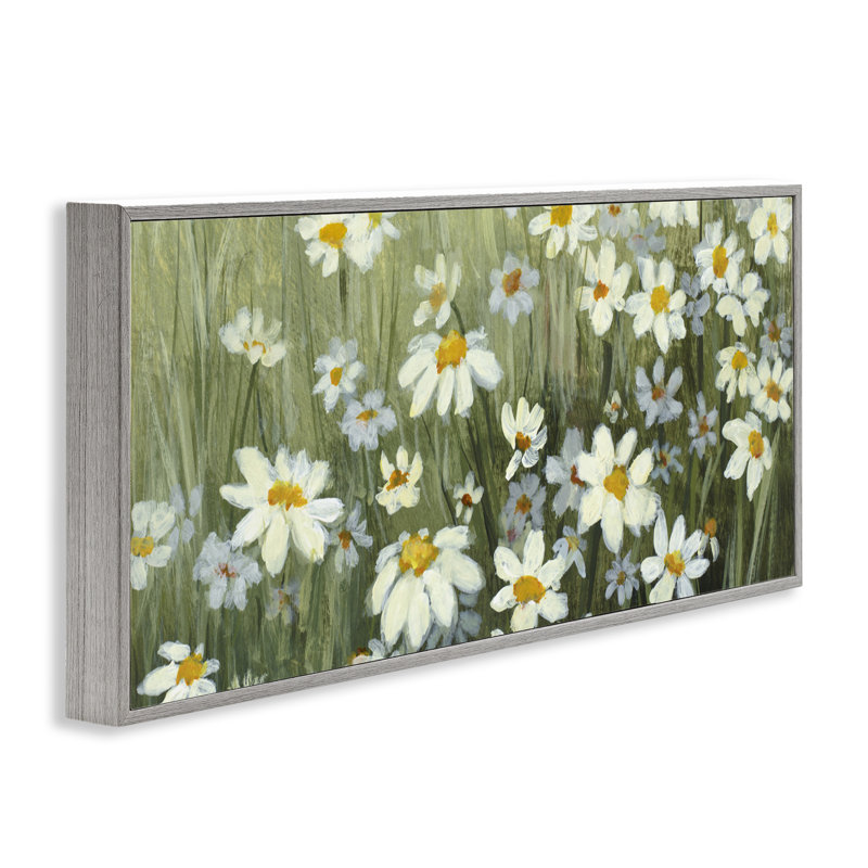 Daisyland Meadow Flowers, estampe numérique, design par Lanie Loreth, H 13 po x l 30 po, Estampe numérique Farmhouse