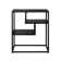 Anfal  Modern Minimal Floating Shelf End Table