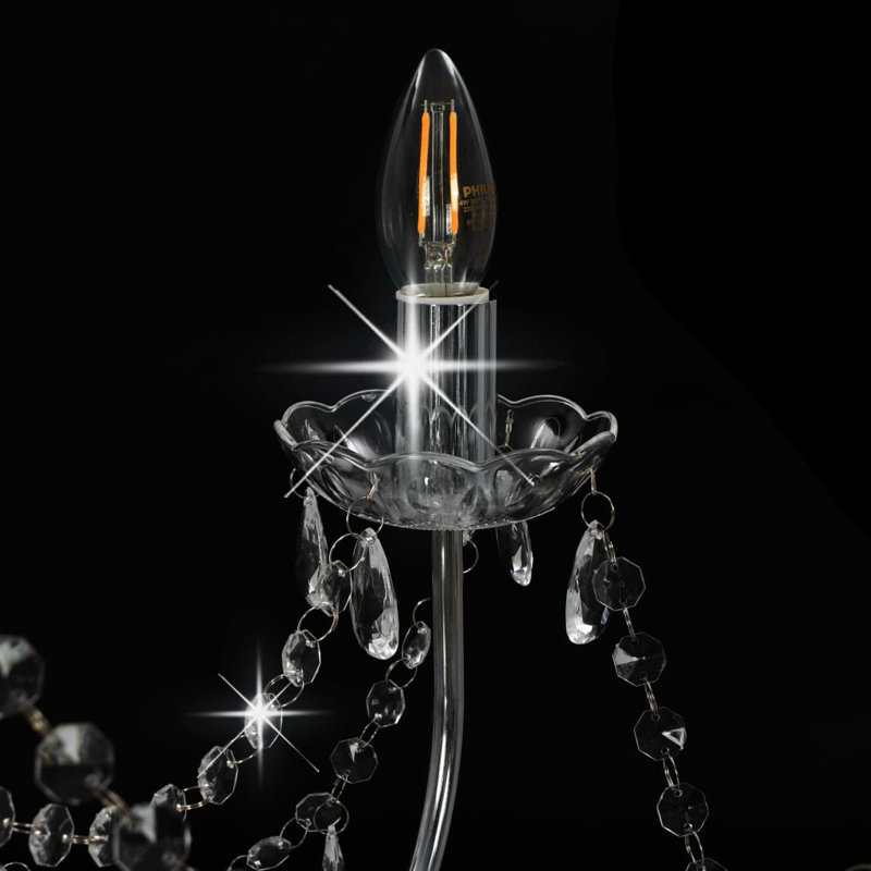 Cheever 8 - Light Candle Style Chandelier, Silver