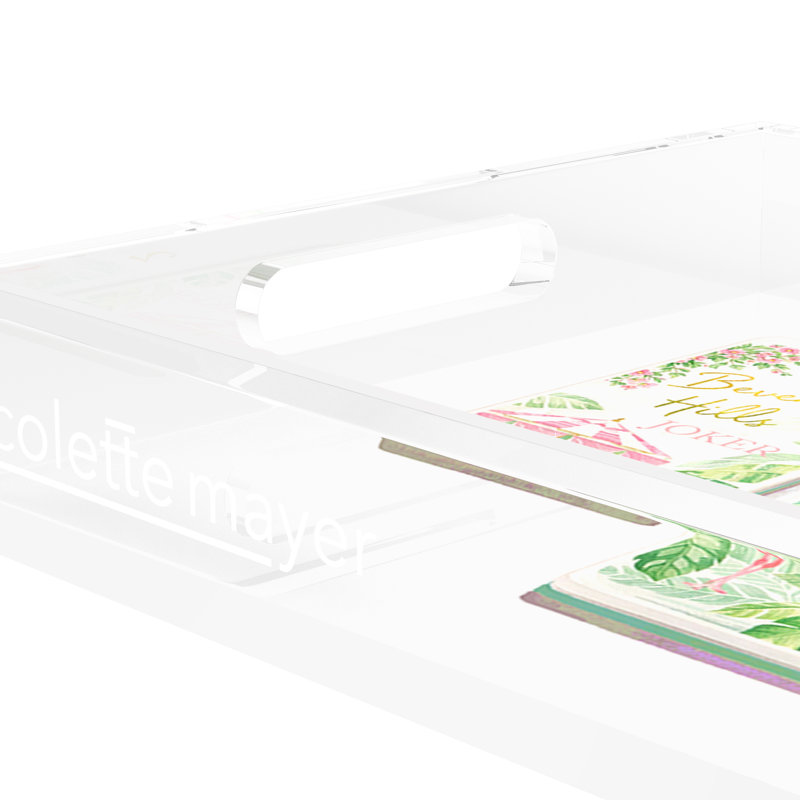 Decorative Tray, 2" H x 22.5" W x 14.5" D