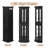 Eyisean Corner Curio Cabinet with Light Bulb, Tempered Glass Doors, Floor Standing Glass Display Cage with Tempered Glass Shelves, Wine Cabinet Storage Rack for Bar and Liquor Storage With E26 Bulb-1485348209-1483231375