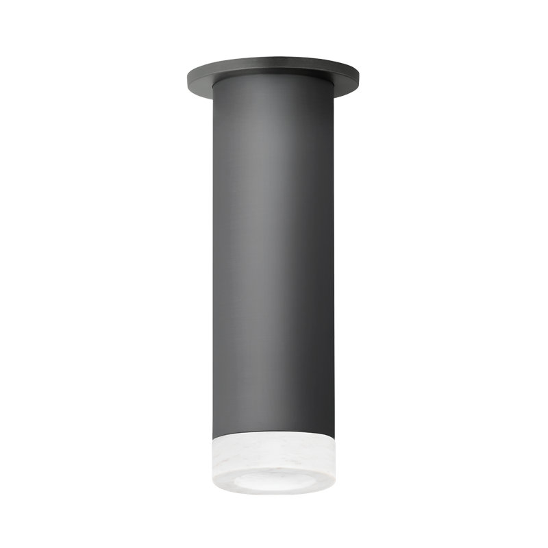 Plafonnier encastré cylindrique 3 po Luxe, 25 W, H 12 po x l 12 po x P 12 po, Noir satiné