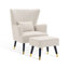 Upholstered With Footstool Wingback Chair-1280335011-1281189396