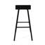 2 Bar Stool Collection - Iron Legs, Wood Seats, Easy To Clean, 33" High Stools Minimalist Functional Design-589570248