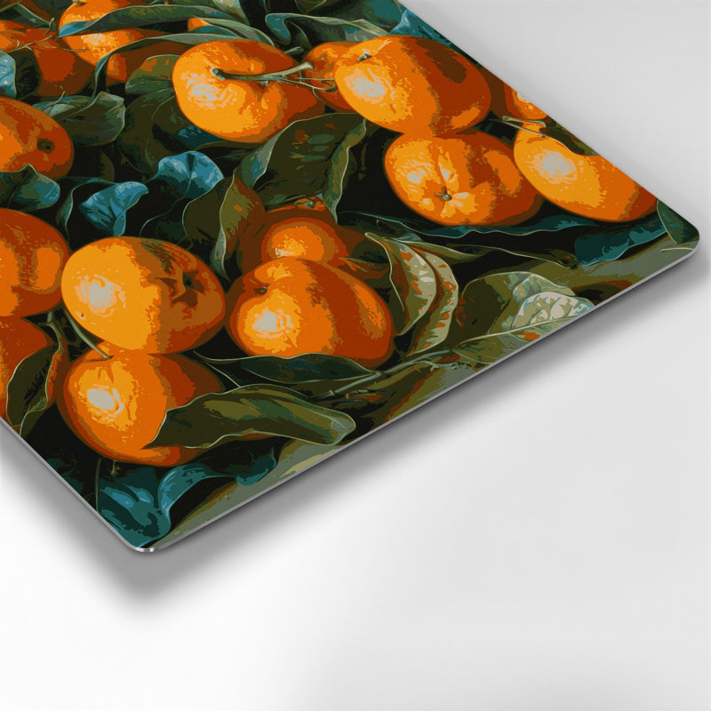 «Fruit Orangequat», art mural en métal vert, H 16 po x l 16 po