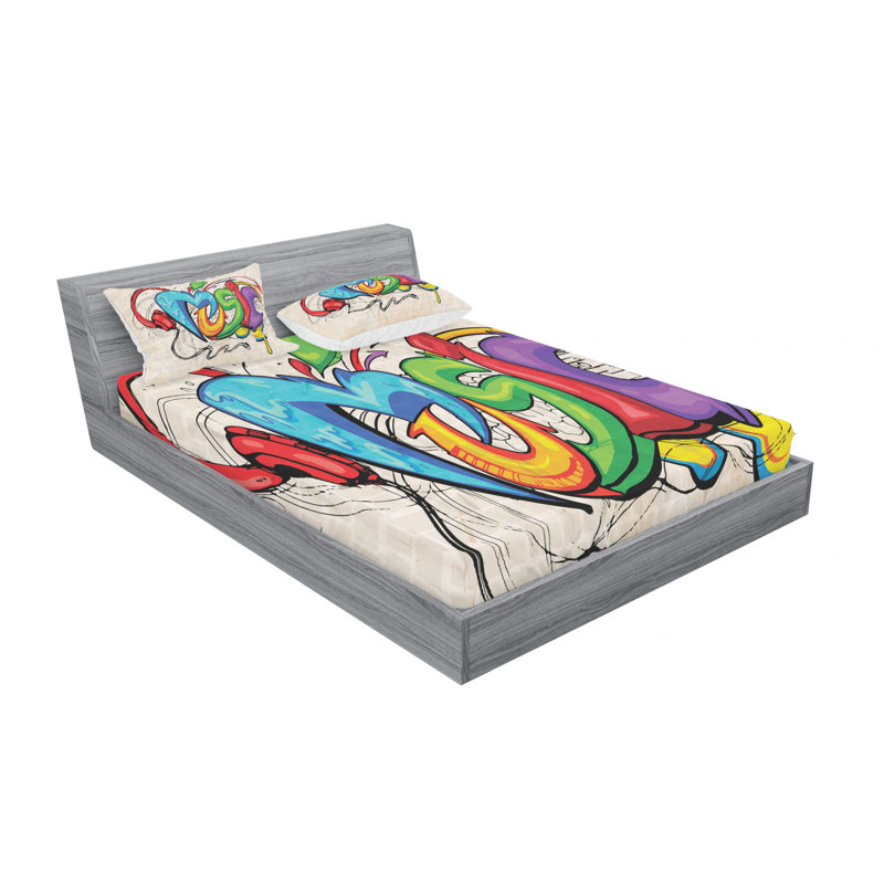 Microfiber Sheet Set, Queen Sheet Set with Fitted Sheet