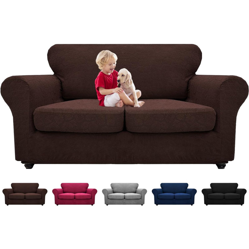 Housse pour canapé en polyester, Polyester brun
