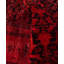 Overdyed Hand-Knotted Wool Modern-Contemporary Red Area Rug 9' 1" x 12' 1"