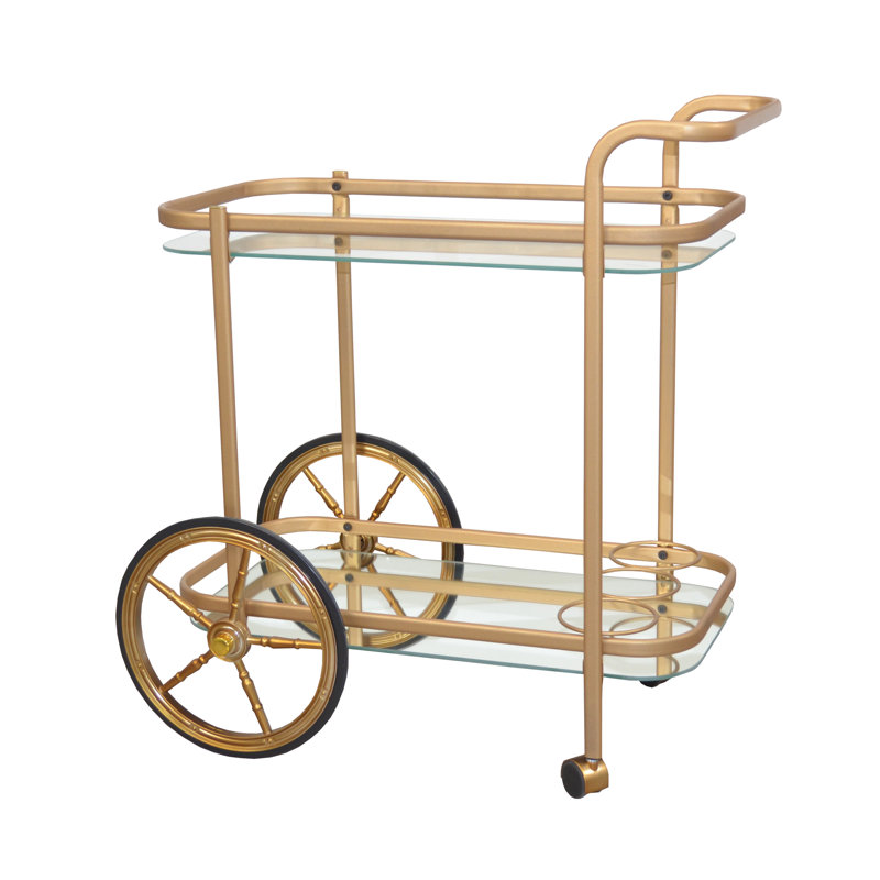 Gelmen Serving Cart, Gold