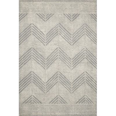 Tapis d'intérieur en laine à chevrons Kopa