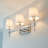 3-Light Dimmable Nickel Vanity Light