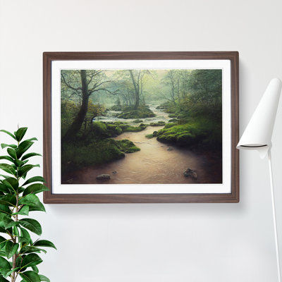 Attractive Forest Stream - Single Picture Frame Print