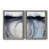 Toile avec cadre gris