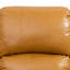Fauteuil inclinable manuel moderne en similicuir de 35 po de largeur avec accoudoirs et dossier rembourrés végétalien - Gingembre-586146728